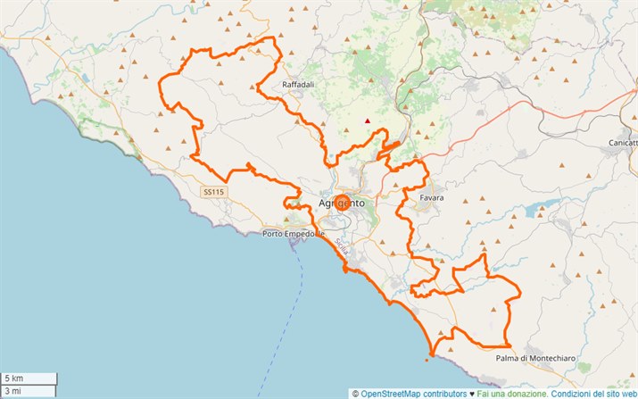 mappa Agrigento