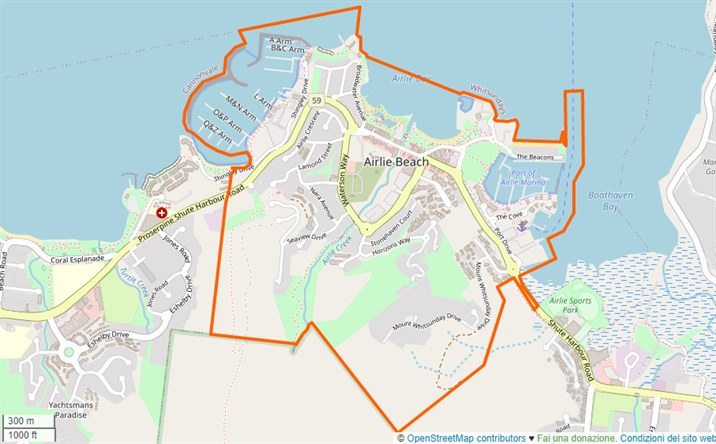 mappa Airlie Beach