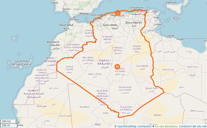 mappa Algeri