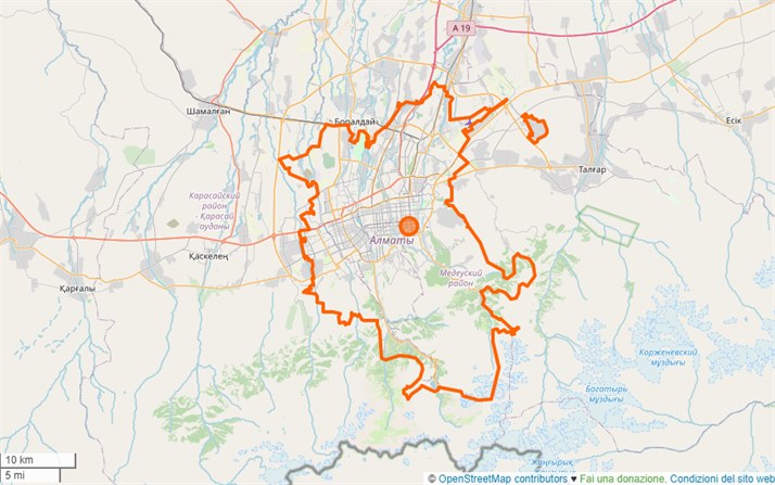 mappa Almaty