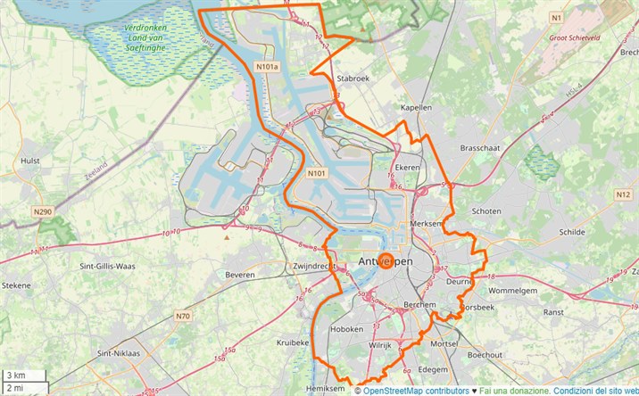 mappa Anversa