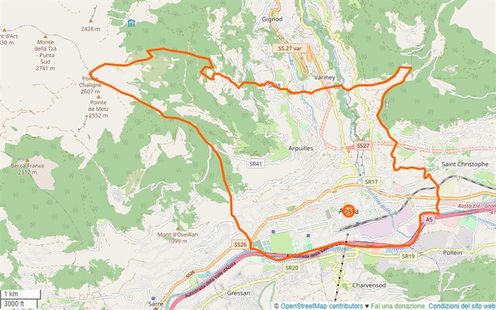 mappa Aosta