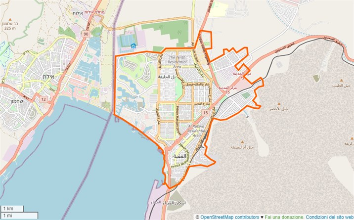 mappa Aqaba