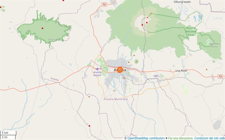 mappa Arusha