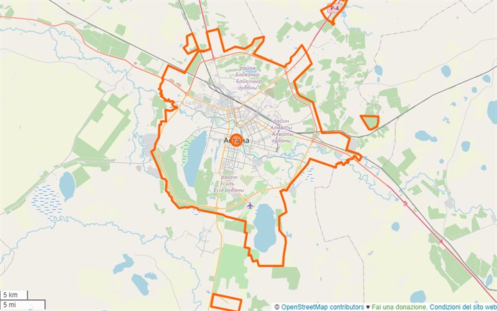 mappa Astana