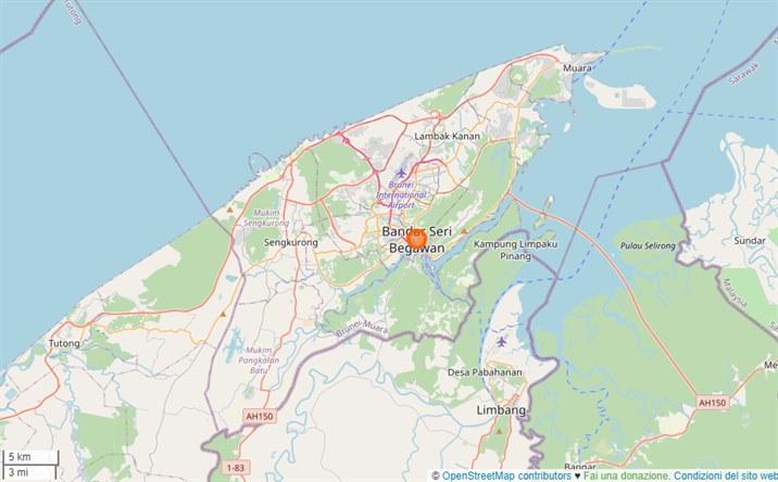 mappa Bandar Seri Begawan