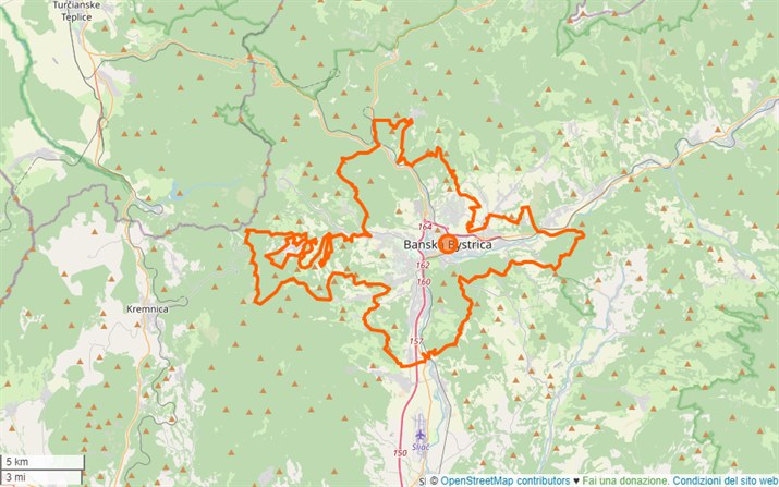 mappa Banská Bystrica
