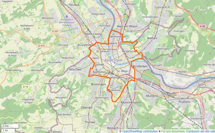 mappa Basilea