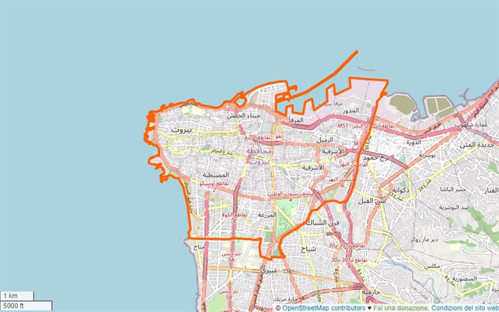 mappa Beirut