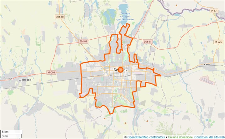 mappa Bishkek