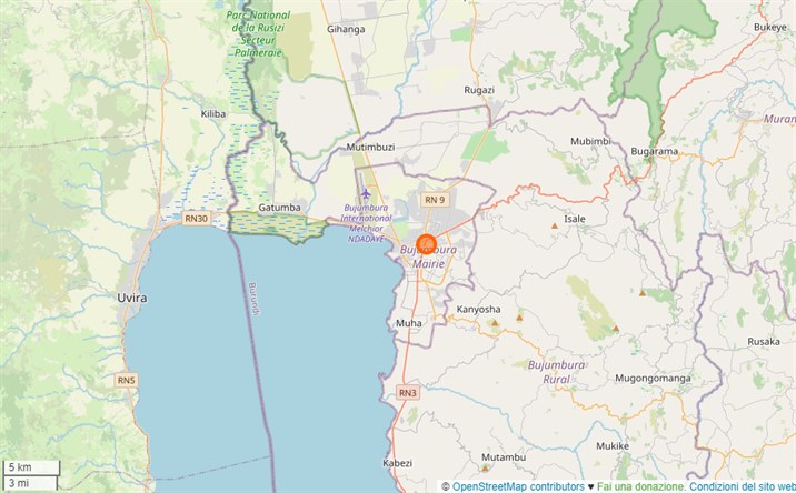 mappa Bujumbura