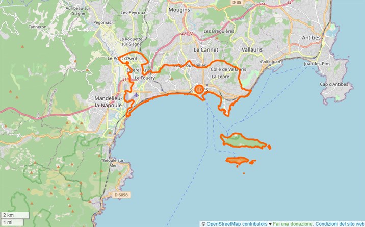mappa Cannes
