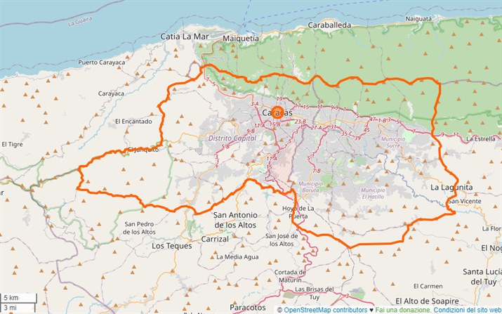 mappa Caracas