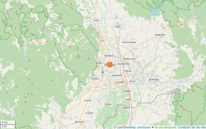 mappa Chiang Mai