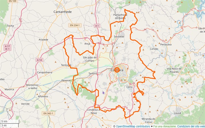 mappa Coimbra