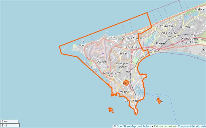 mappa Dakar