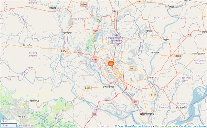 mappa Dhaka
