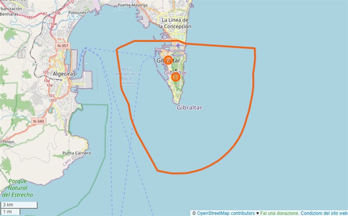 mappa Gibilterra