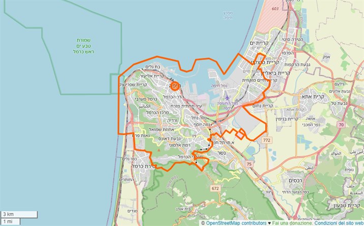 mappa Haifa