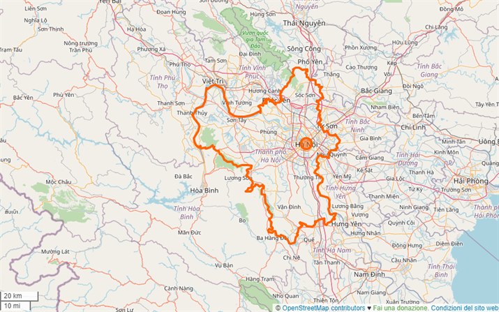 mappa Hanoi