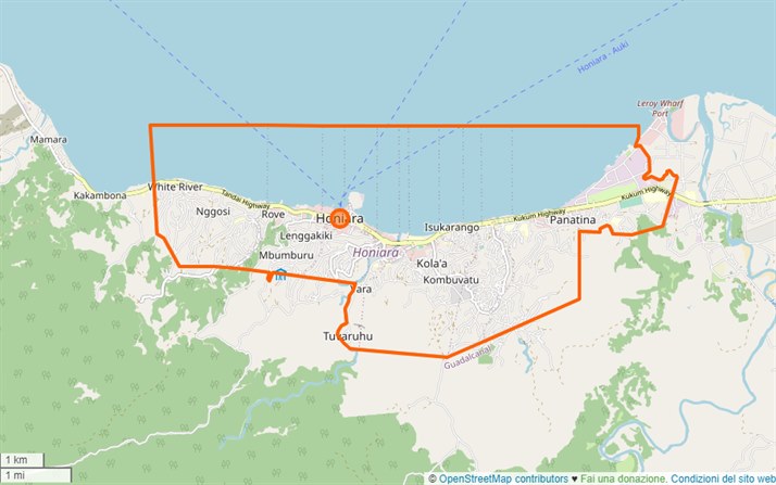mappa Honiara