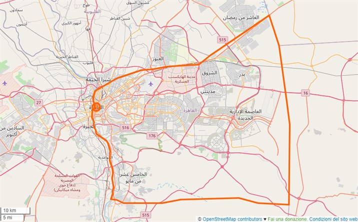 mappa Il Cairo