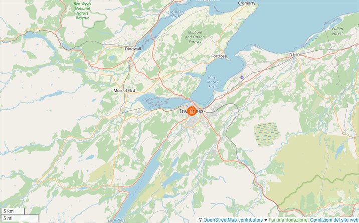 mappa Inverness