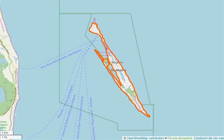 mappa Isla Mujeres
