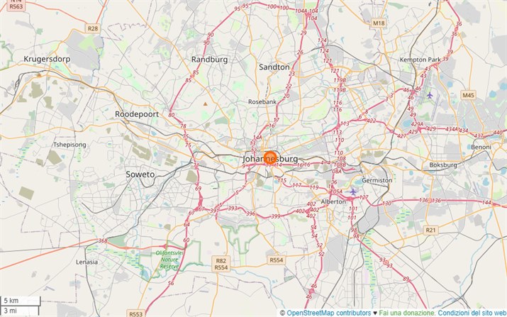 mappa Johannesburg