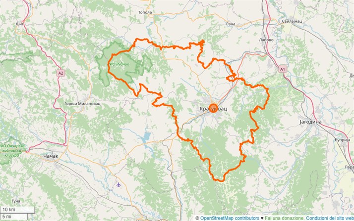 mappa Kragujevac