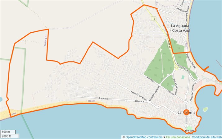 mappa La Paloma