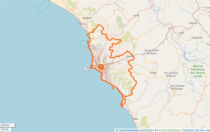 mappa Lima
