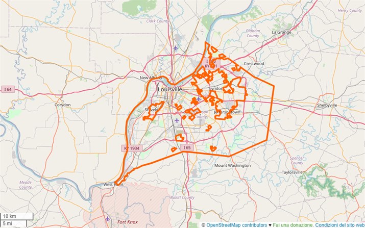mappa Louisville