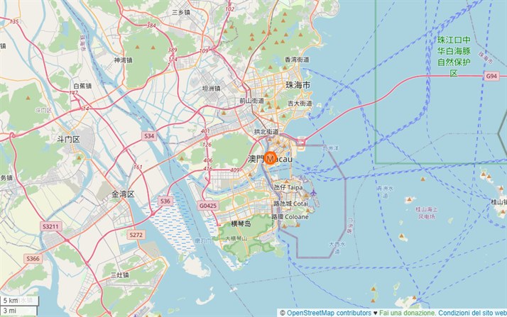 mappa Macao