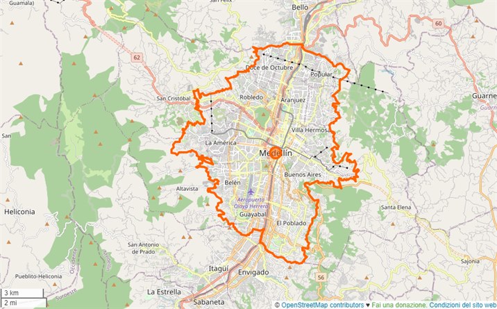 mappa Medellín