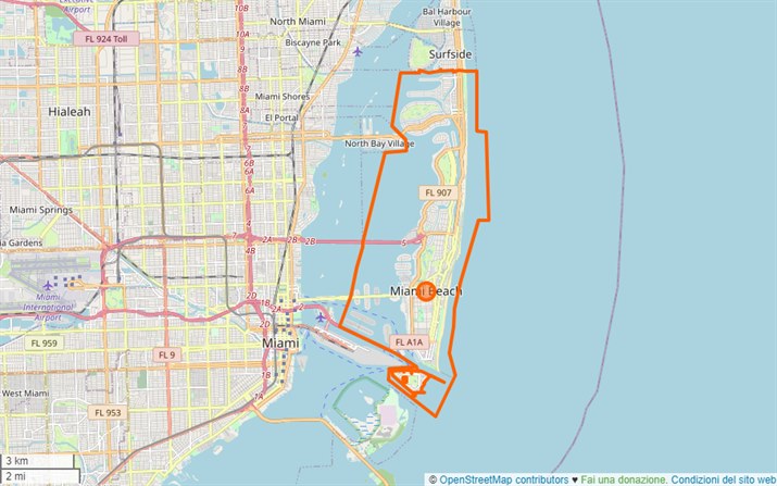 mappa Miami Beach