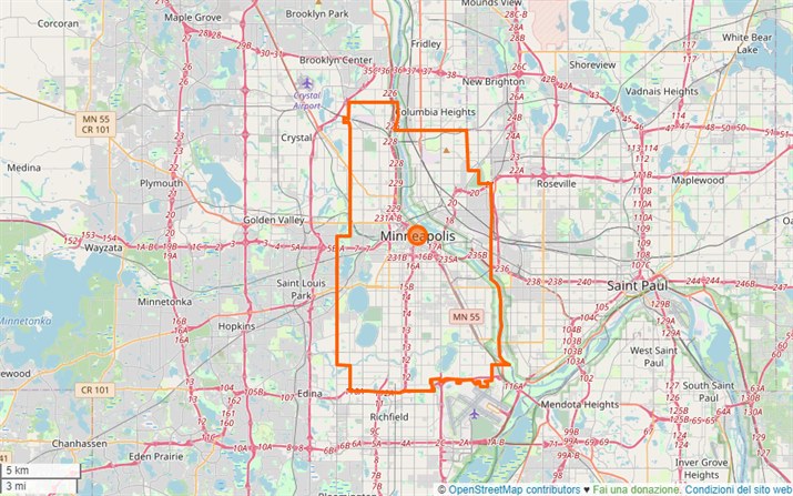 mappa Minneapolis