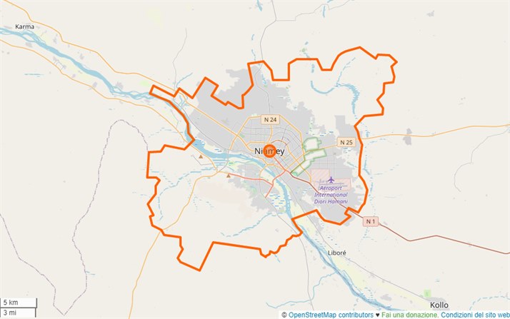 mappa Niamey