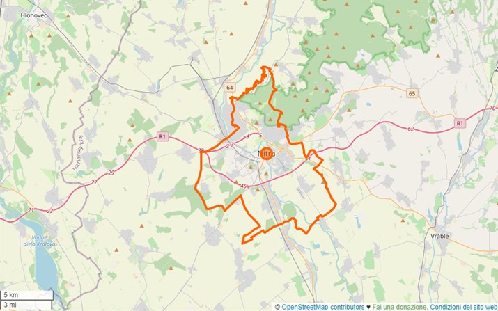 mappa Nitra