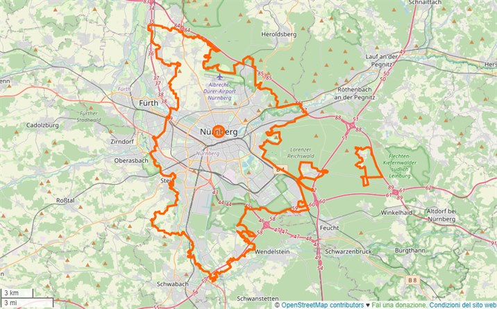 mappa Norimberga