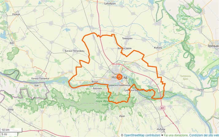 mappa Novi Sad