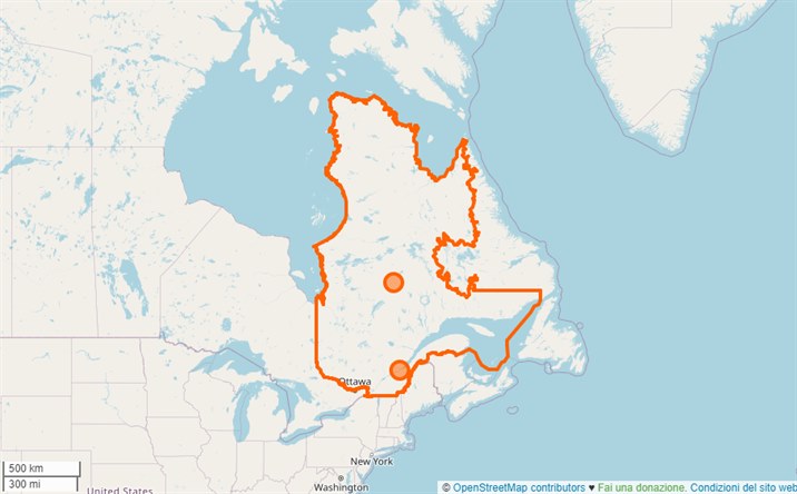 mappa Ottawa
