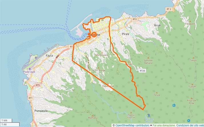 mappa Papeete
