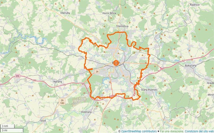 mappa Plzeň