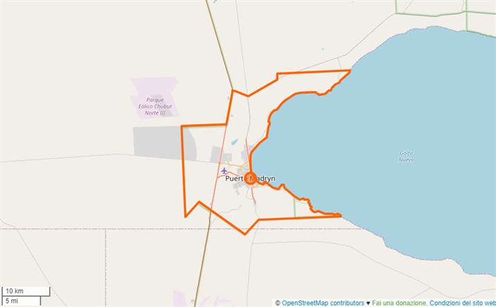 mappa Puerto Madryn