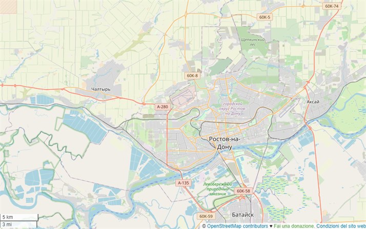 mappa Rostov sul Don