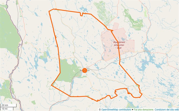 mappa Rovaniemi