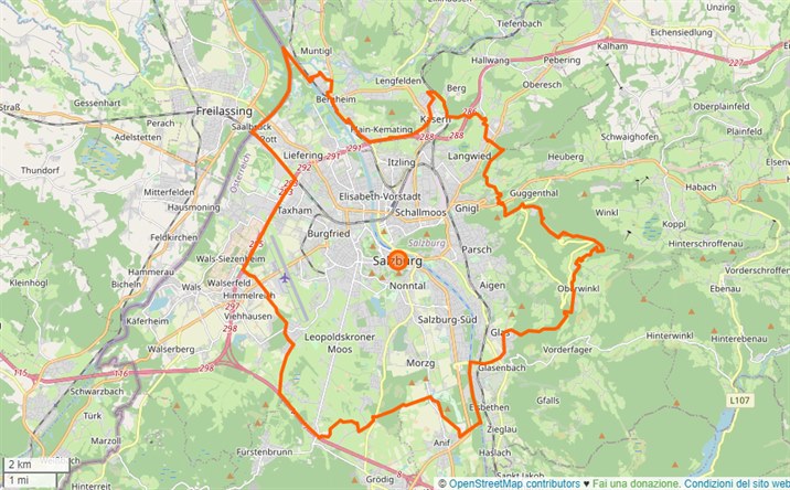 mappa Salisburgo