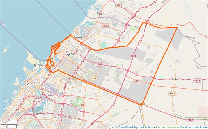 mappa Sharjah