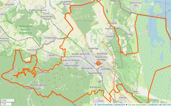 mappa Sopron